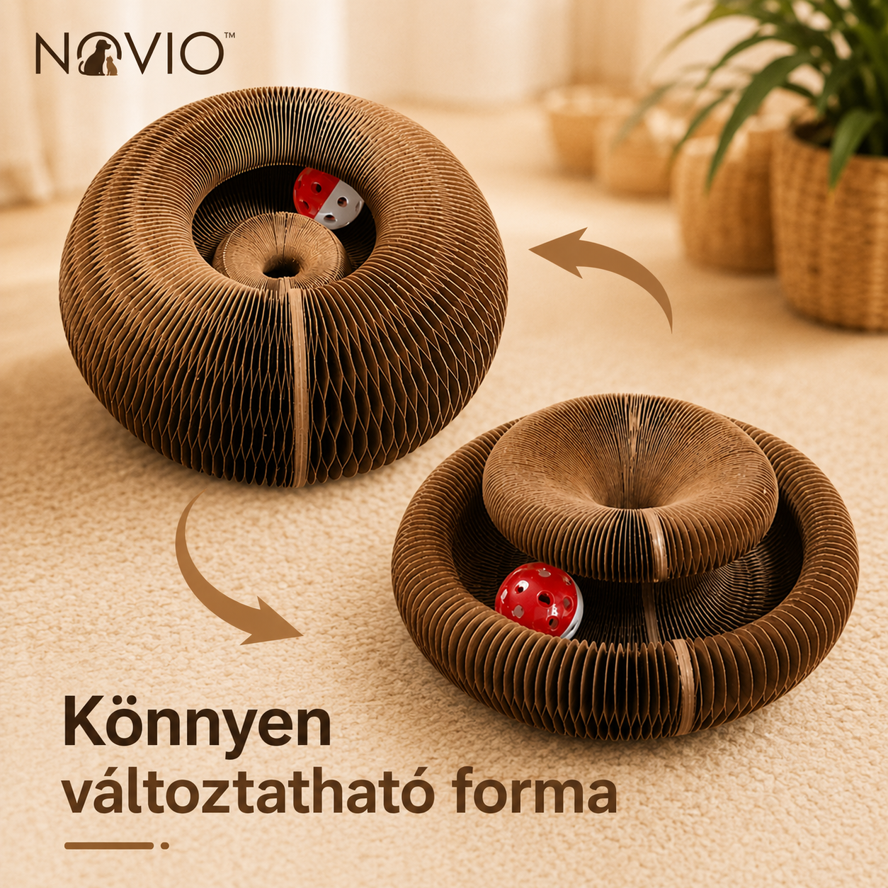 Novio™ – 3 az 1-ben Interaktív Macska Kalandpark