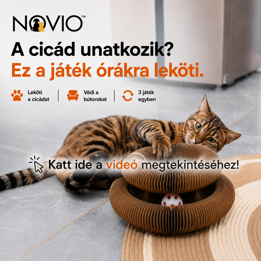 Novio™ – 3 az 1-ben Interaktív Macska Kalandpark
